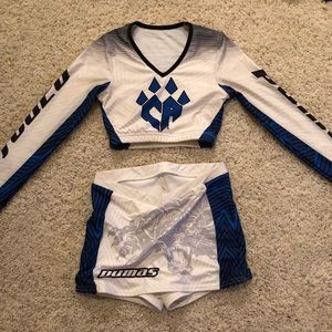 Cheer Athletics Pumas vintage 2 piece uniform