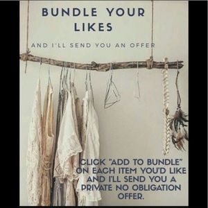 Bundle your likes and I will send you an offer