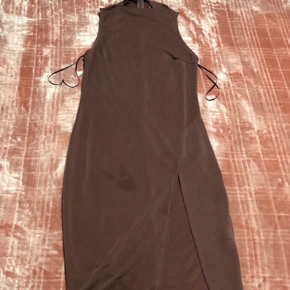 Maroon cocktail dress