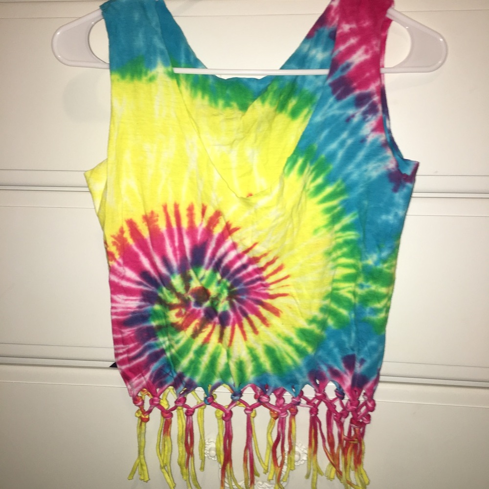 CUSTOM TIE DYE CROP TOP