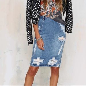 One Teaspoon Denim Skirt