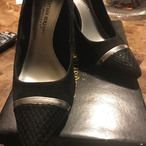 Black Christian Siriano Heels