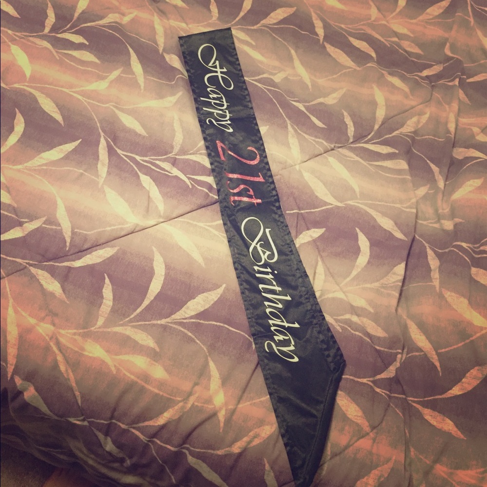 21st Birthday Sash