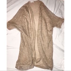 Tan cardigan knit