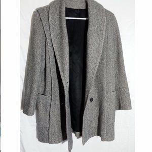 Vintage 1980's preppy heavy wool coat excellent