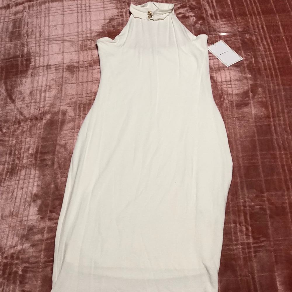 Off white midi dress