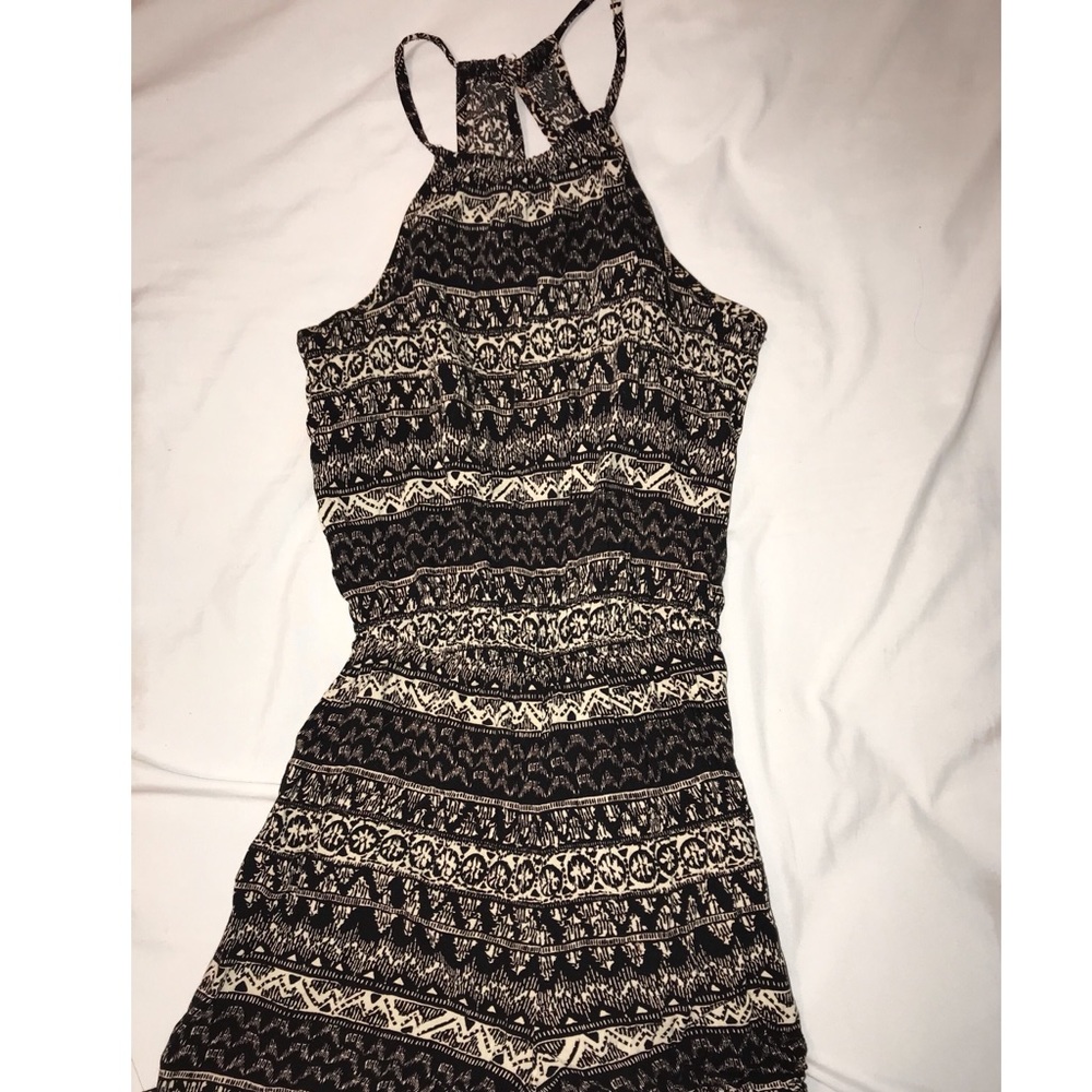 Black and white romper