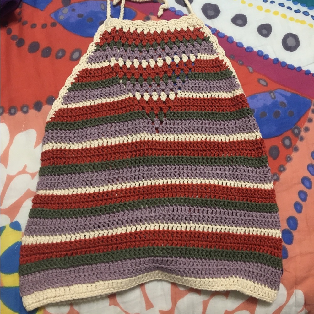 Crochet halter