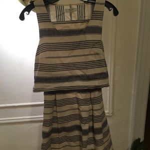 Madewell Linen Stripes 2pc Dress