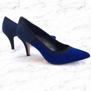 Cobalt Blue & Black Heels by Kelly & Katie