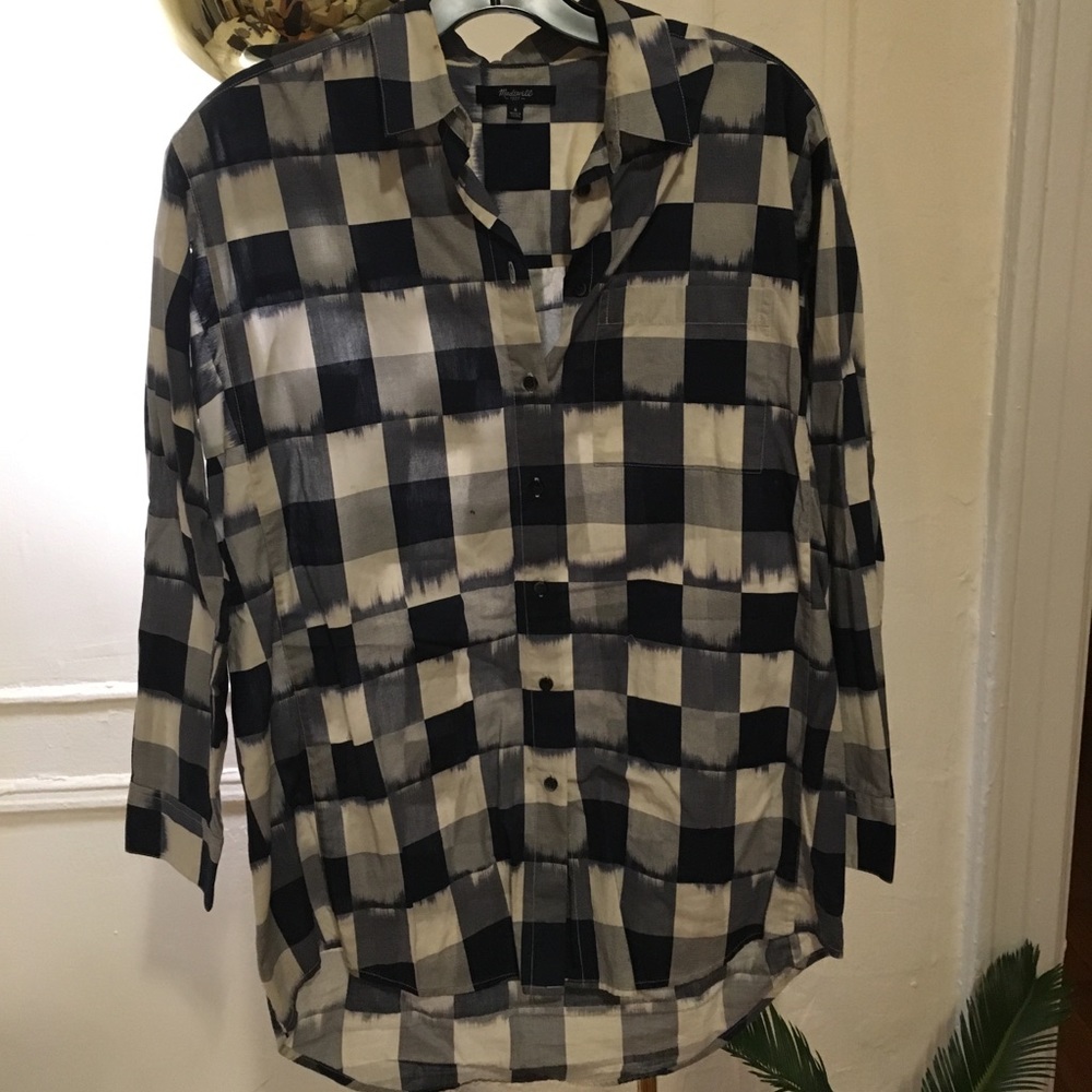 Madewell Mod Geo Burnout Printed Tunic