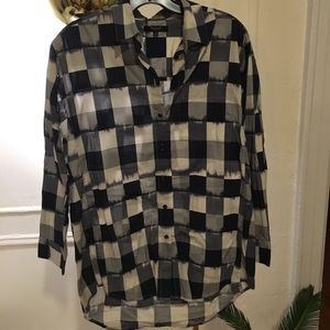 Madewell Mod Geo Burnout Printed Tunic