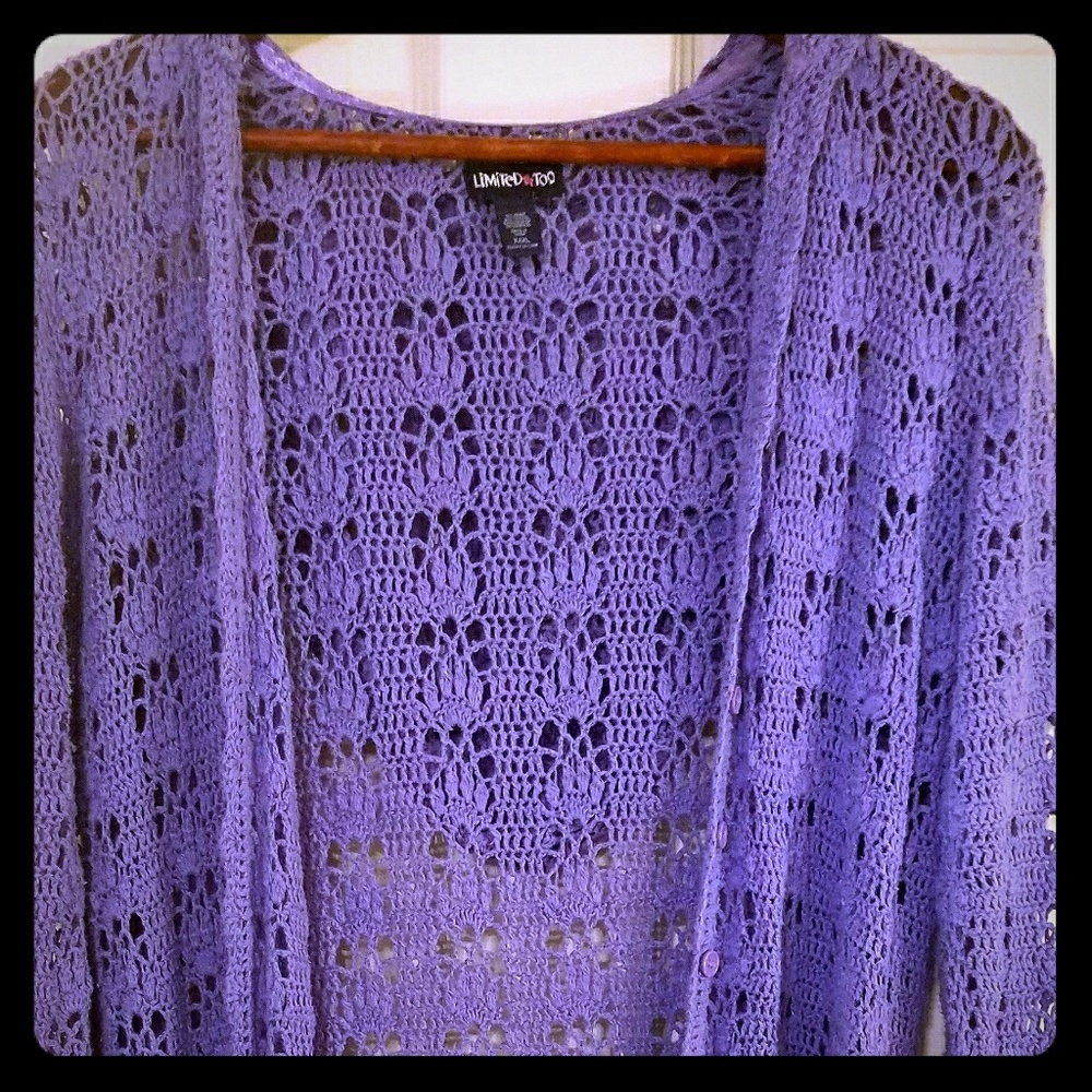 Knitted long sweater