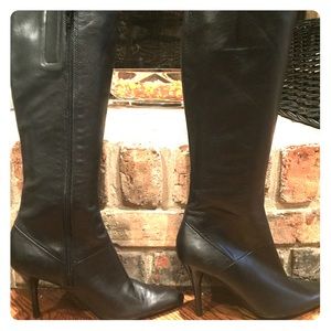 Nine West Black leather boots