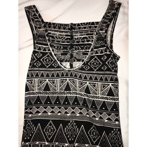 Black and white dress