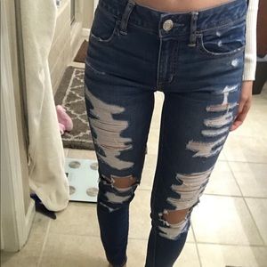 American Eagle distressed jeans