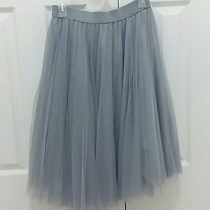 Tulle Skirt Grey