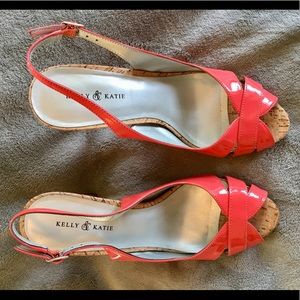 Kelly & Katie coral heels Kelly & Katie coral heels