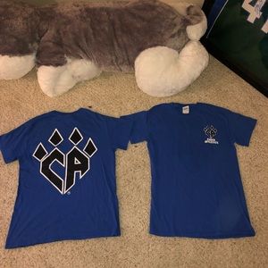 Cheer Athletics Blue Claw T-shirts