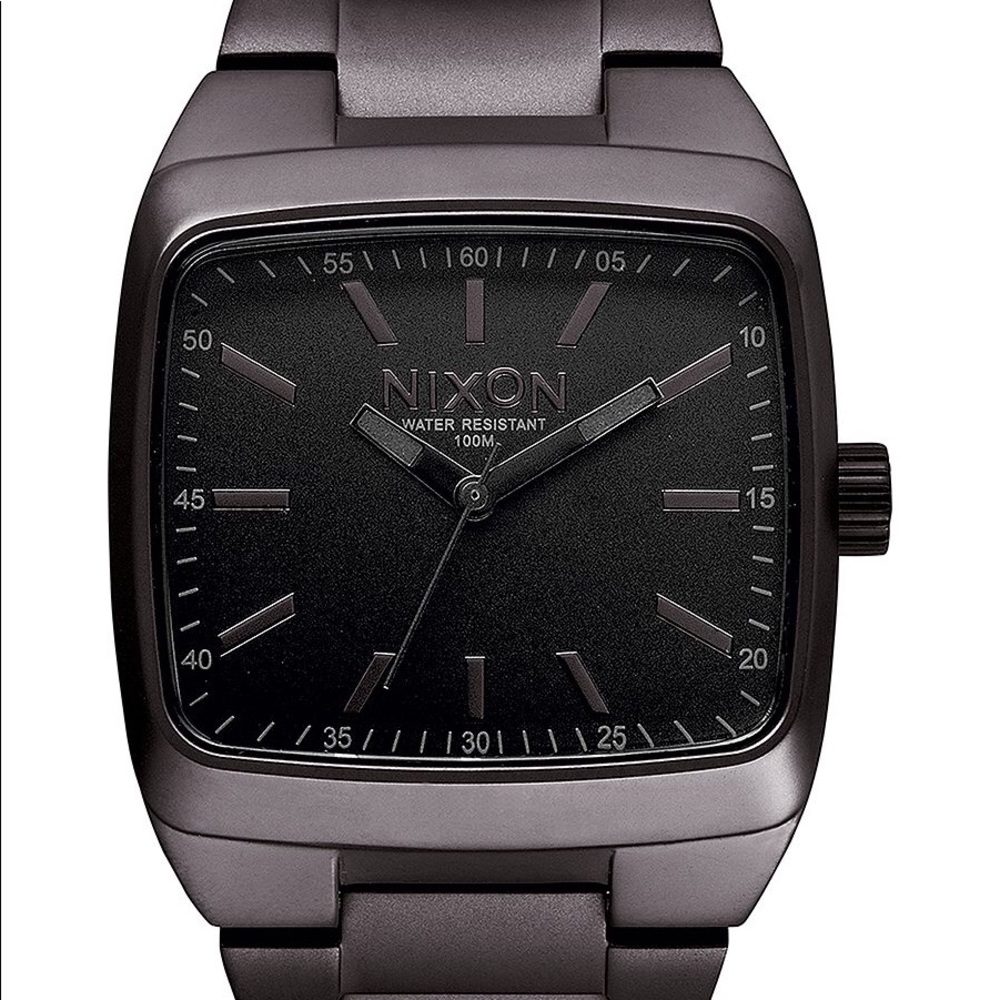 Nixon gunmetal “The Manual” watch