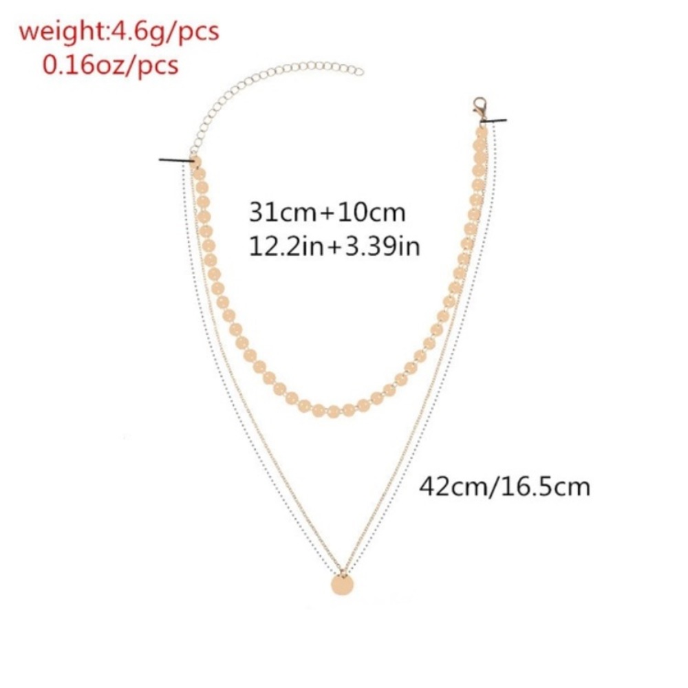 ⭐️ Dainty boho double layered coin circle ⭐️ - Picture 6 of 8