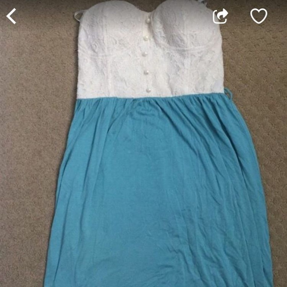 Blue dress w/ lace top
