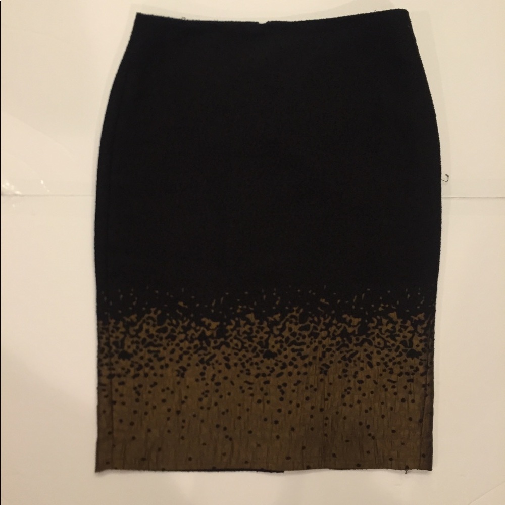 Black skirt with brown design on bottom