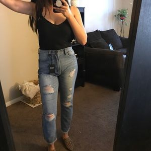 Lulus High Waisted Distressed Jeans