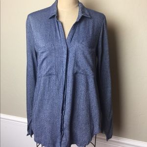 Anthropologie light texture denim color shirt Anthropologie light texture denim color shirt