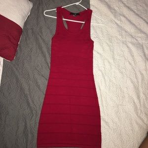 Red forever 21 bandage dress (gently used)