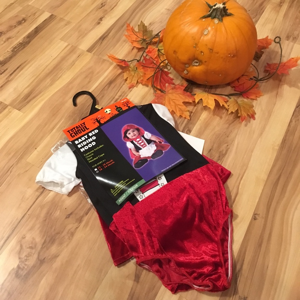 Baby red riding hood infant costume 18-24m NWT