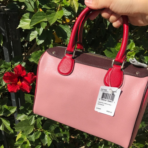 Authentic Coach Leather Mini Bennett Satchel-Pink New with  🌈Brand new PINK coach authentic leather satchel