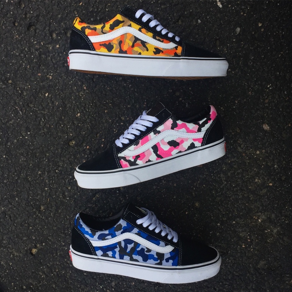 Custom BLUE (Rothco/Bape) Inspired Vans