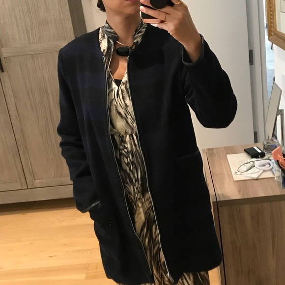 Hutch Brushed wool stripe coat - Picture 1 of 8