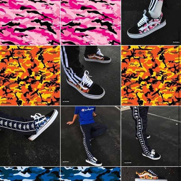 Custom ORANGE (Rothco/Bape) Inspired Vans - Picture 3 of 3