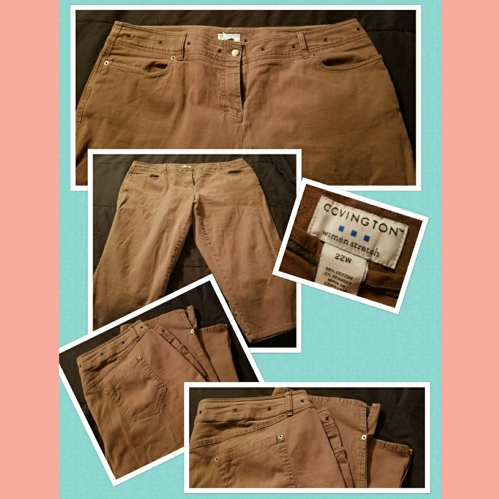 🐝2/$14 Brown Capris🐝