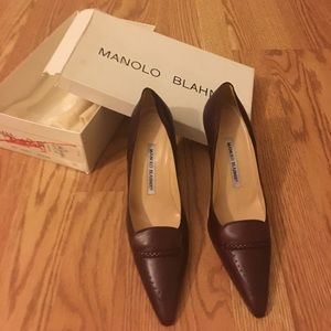 Manolo Blahnik loafers with heels