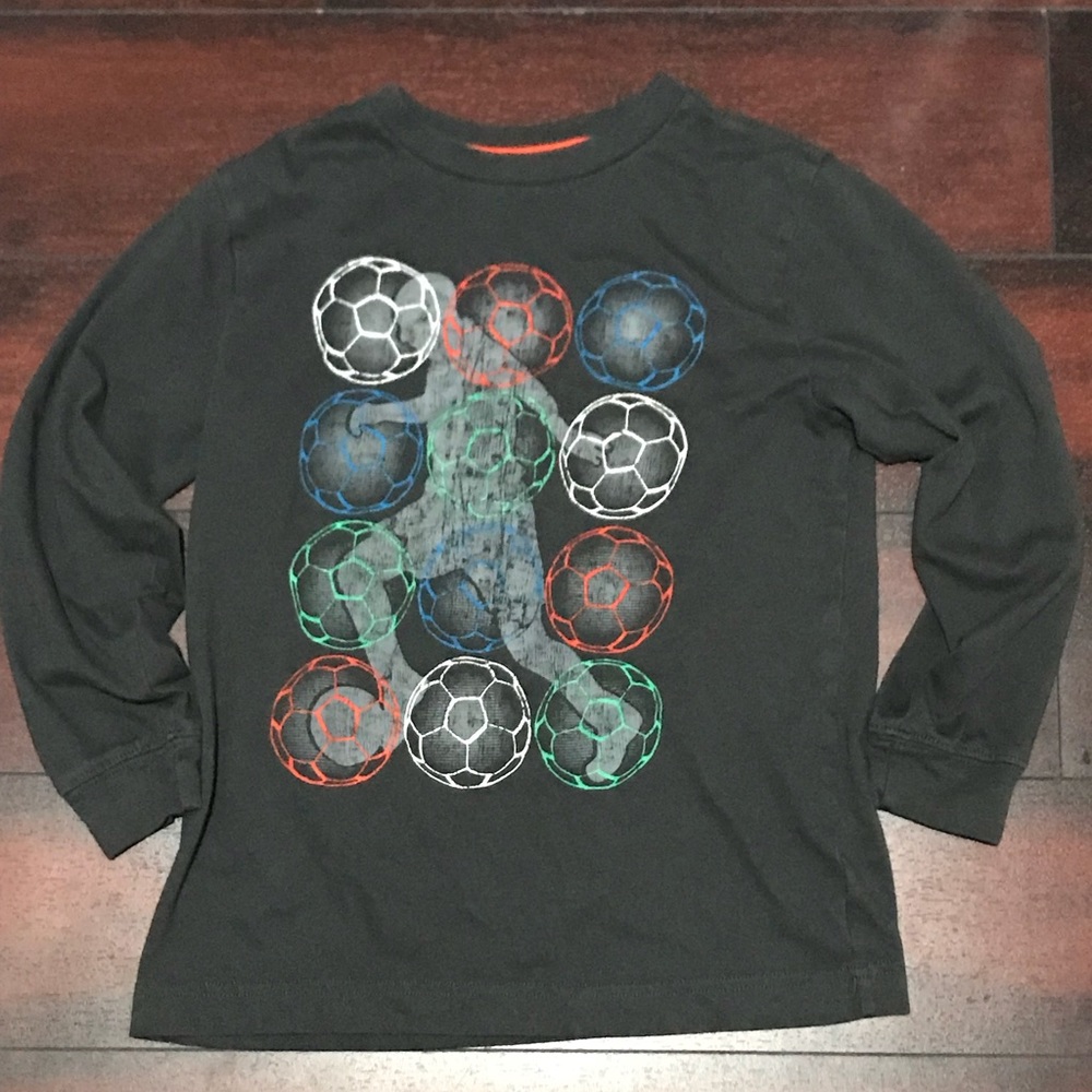 Old Navy boys soccer long sleeve shirt