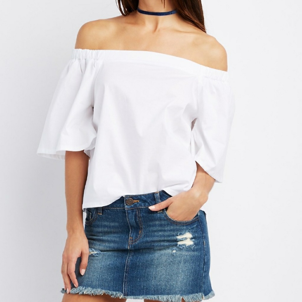 Off the shoulder shirt