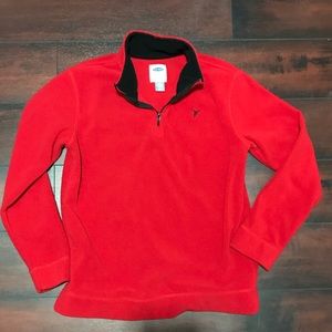 Red 1/4 zip Old Navy fleece
