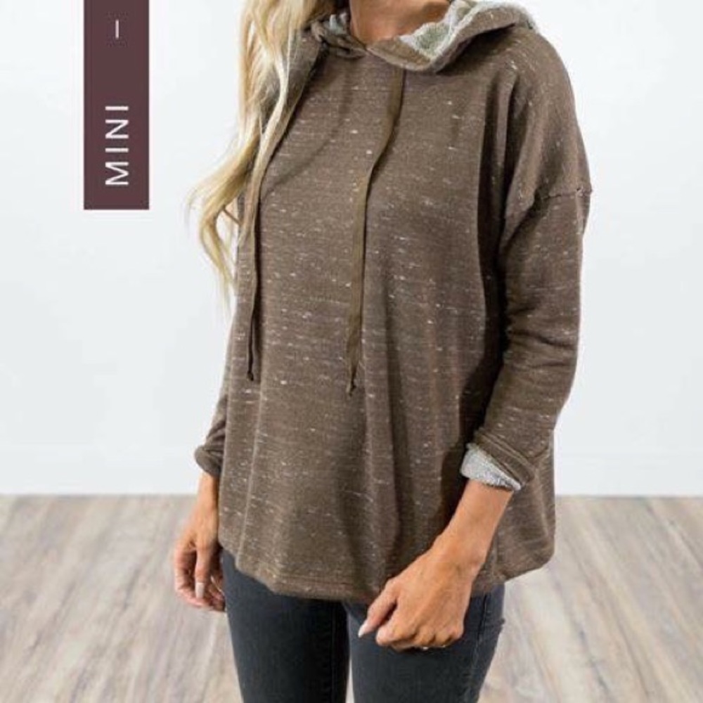 Sweater hoodie brown