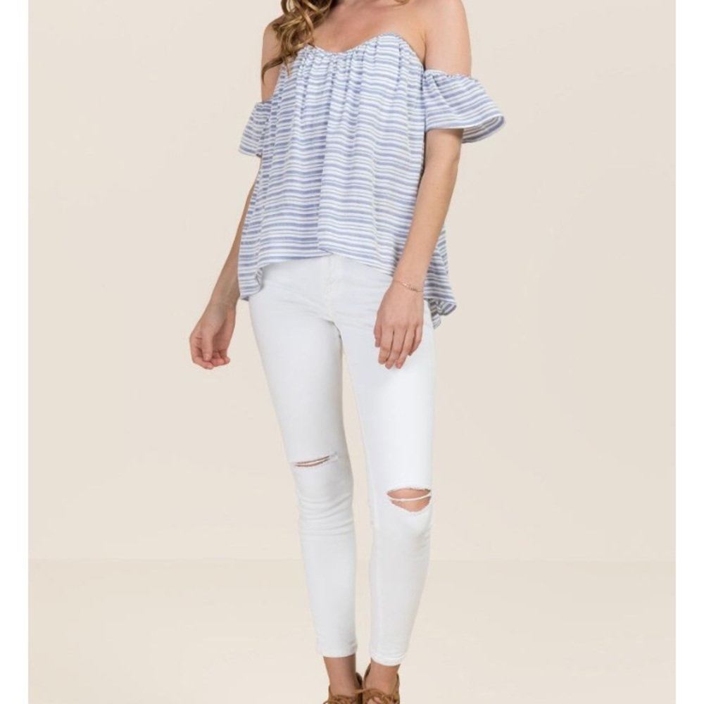 TAKING OFFERS. Rolanda's off the shoulder top