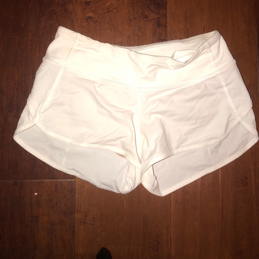 White lulu shorts