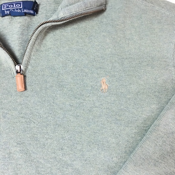 Polo Pullover Sweater Size XL Men's Green - Picture 4 of 7