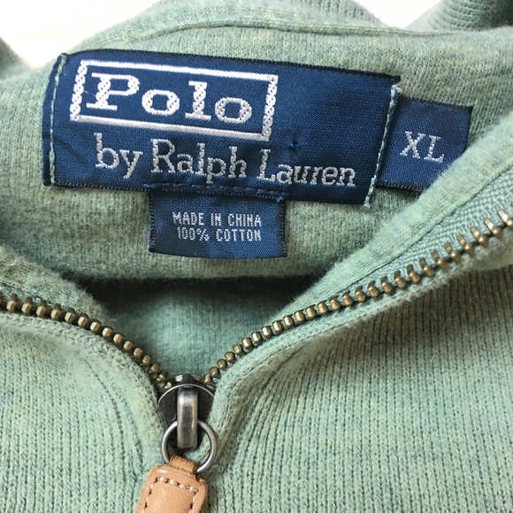 Polo Pullover Sweater Size XL Men's Green - Picture 5 of 7