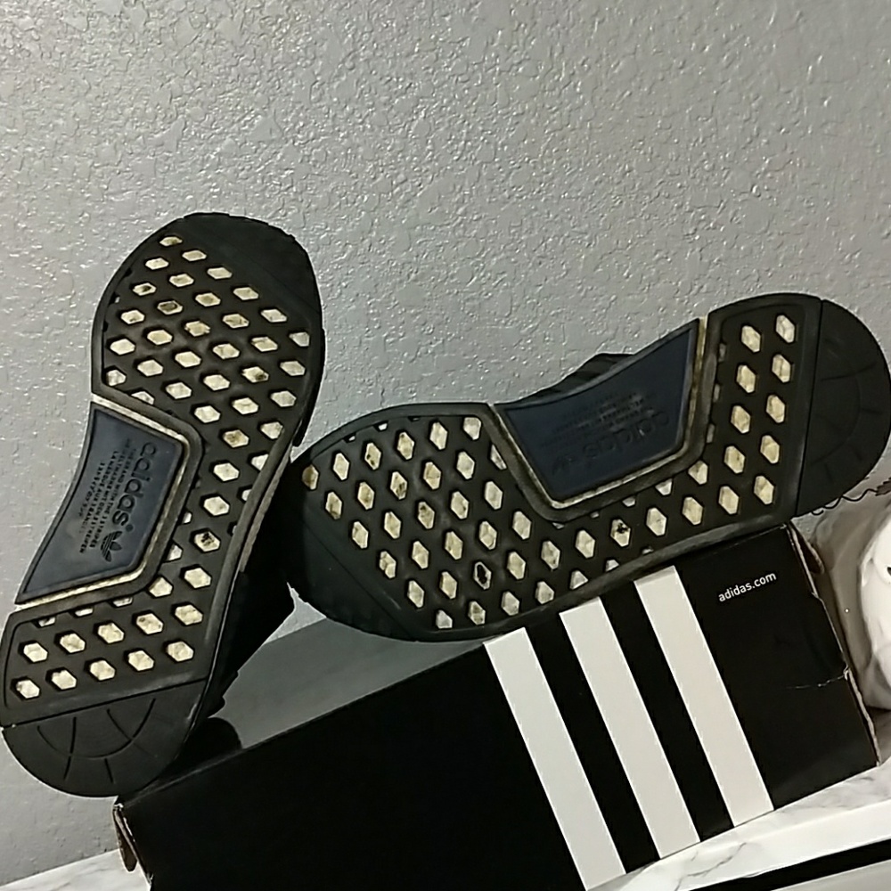 Adidas NMD R1 Black JD Sports S76841 - Picture 7 of 8