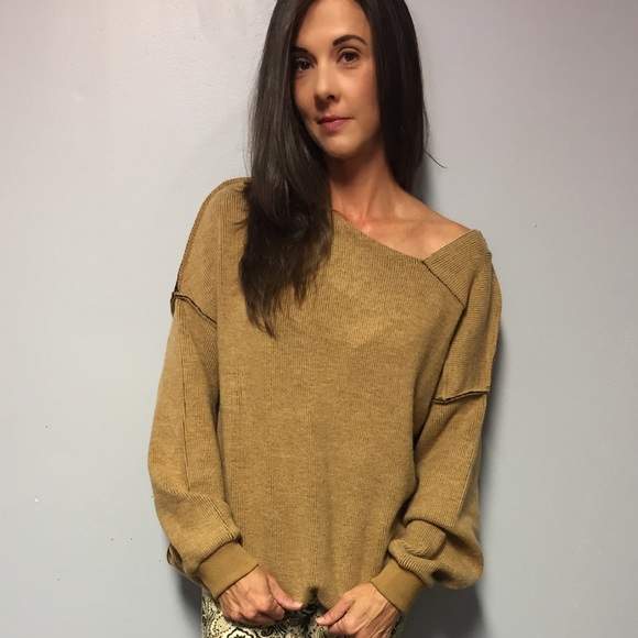 🆕 Camel Oversized Boxy Sweater - Picture 8 of 8