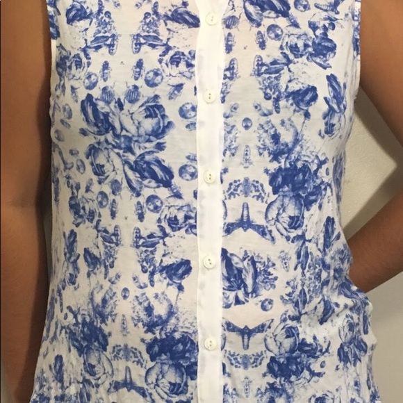 (S) kimchi blue urban outfitters blue bees print - Picture 3 of 8