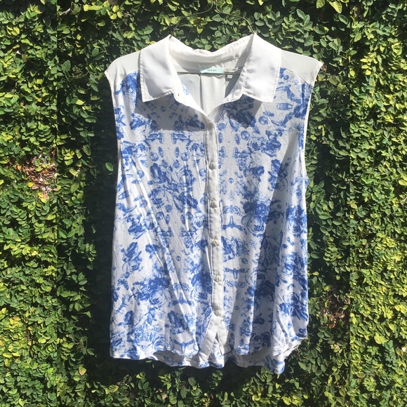 (S) kimchi blue urban outfitters blue bees print - Picture 7 of 8