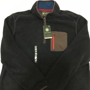 NWT G.H. Bass & Co. Forest Green Fleece 1/4 Zip XL